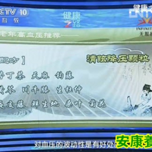 健康之路20130810视频:张京春讲老年高血压,腹式呼吸,杜仲