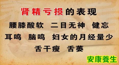 肾精亏损的情况