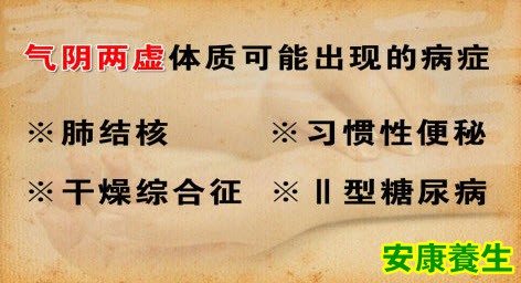 气阴两虚体质可能出现的症状
