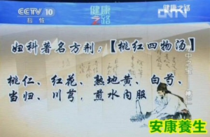 20130821健康之路视频和笔记:张冰讲如何分辨桃仁和杏仁，桃仁的主要功效，桃红四物汤 ...