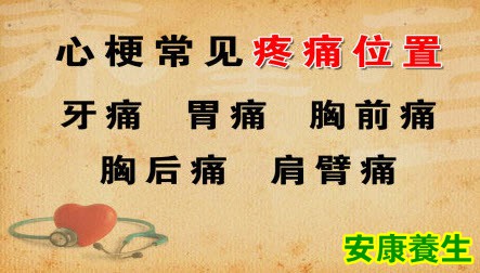 心梗的常见疼痛位置