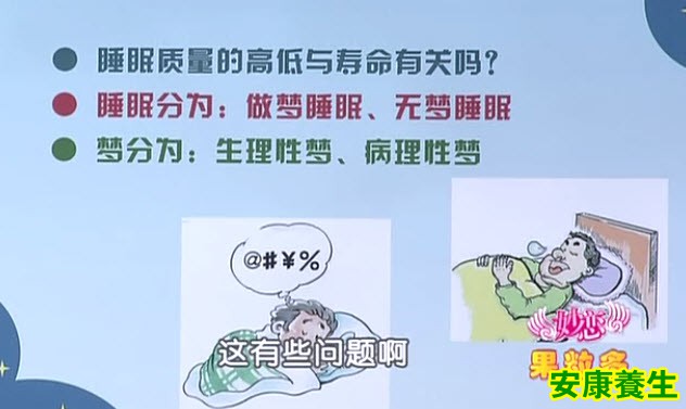 睡眠质量高低与寿命有关