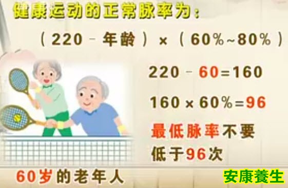 有氧运动适当脉率的计算公式