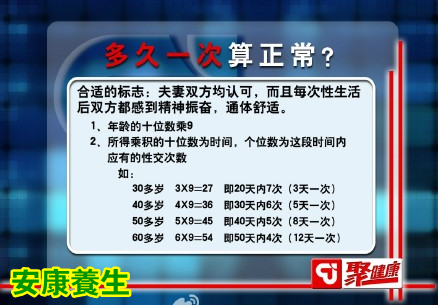 聚健康20150428视频和笔记:如何保养好自己的行房工具 别让媳妇守空房