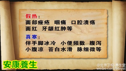 养生堂20150624视频笔记:真寒假热证 阳虚阴虚的表现 肉苁蓉粥来