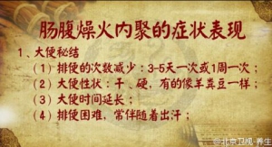 养生堂20160407视频笔记:《96岁国医大师的养生经-1》肠腹有寒的症状表现