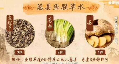 20190401健康之路视频和笔记:栀子豉汤,葱姜鱼腥草水,香菜萝卜水