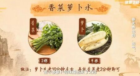 20190401健康之路视频和笔记:栀子豉汤,葱姜鱼腥草水,香菜萝卜水